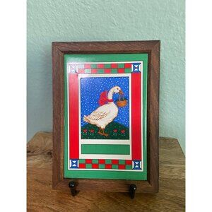Vintage Fraser & Co Goose Framed‎ Tile Art
